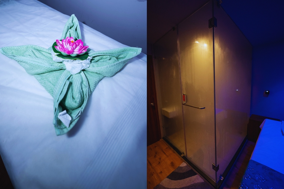 Aromatherapy massage session